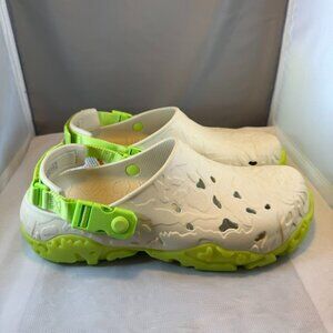 Crocs All-Terrain Atlas Clogs 'Bone Limeade' Men's 12 208391-2BZ New with Tags
